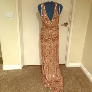 Rose gold dress by Aqua